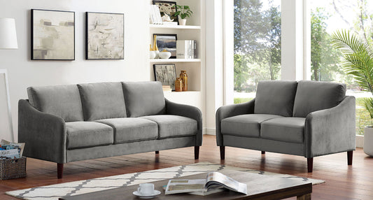 KASSEL Sofa + Loveseat, Gray