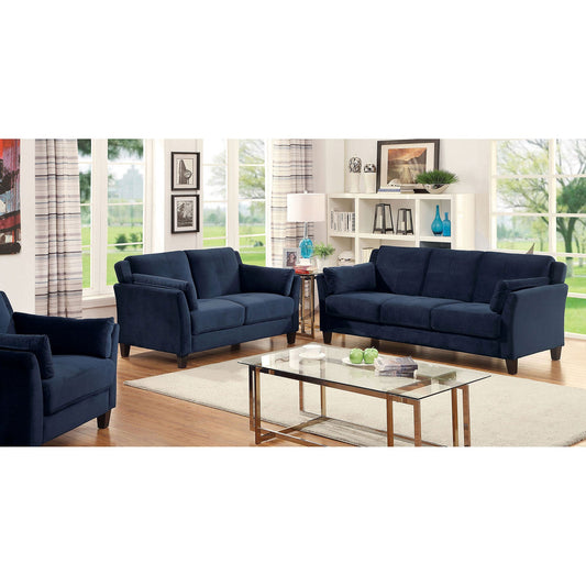 YSABEL Sofa + Love Seat + Chair, Navy