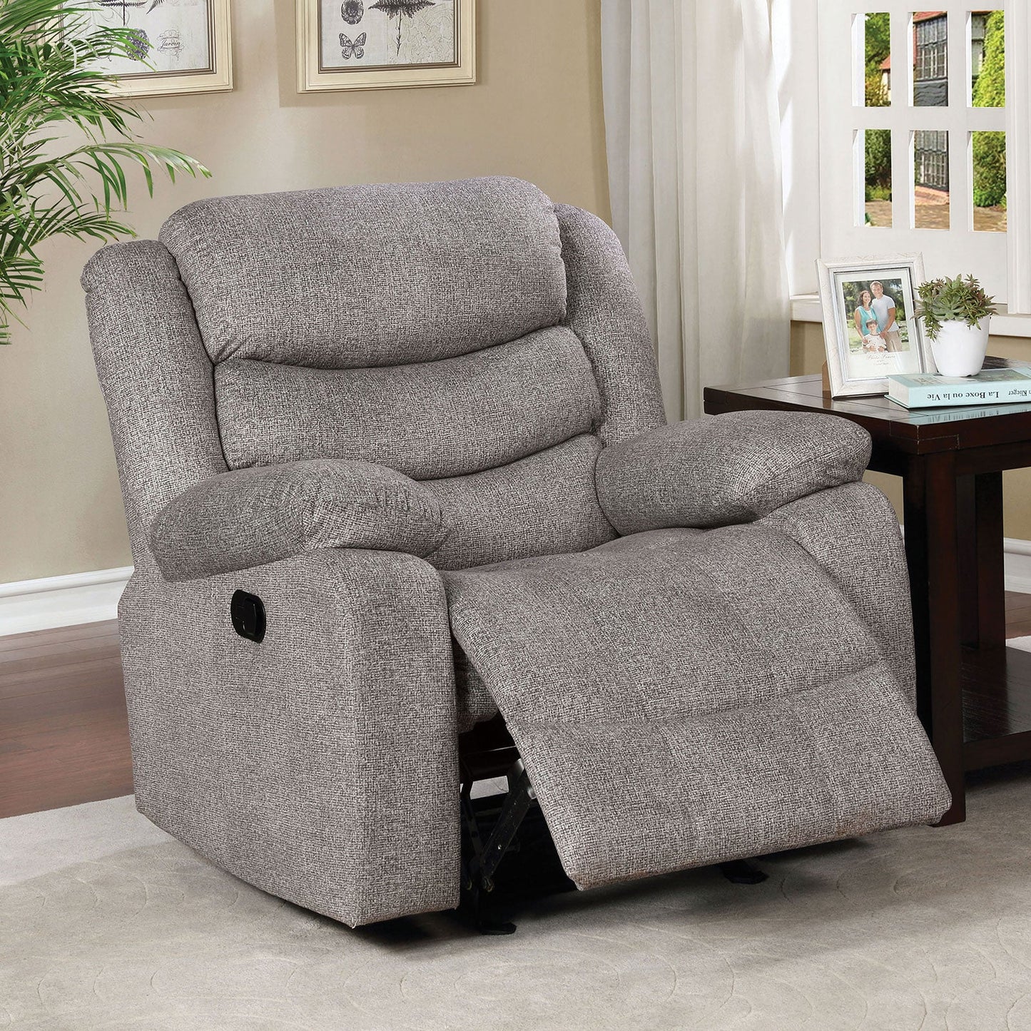 Castleford Light Gray Recliner