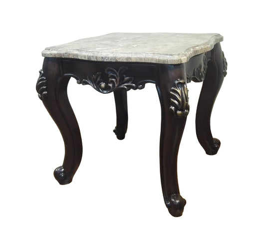 Aroma Traditional Style End Table in Cherry finish Wood