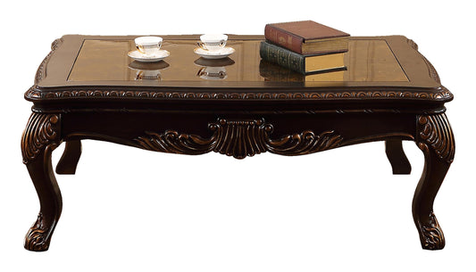 Alexa Traditional Style Coffee Table in Cherry finish Wood