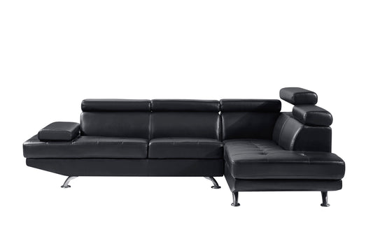 2Pc Sectional Black