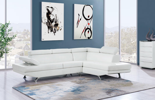 2Pc Sectional White