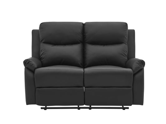 Black Console Reclining Loveseat