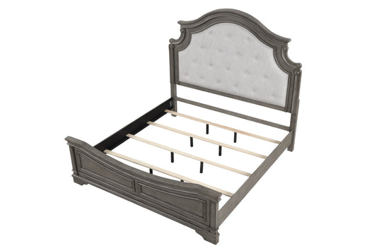 Grace Traditional Style Tufted King Bed Made with Wood