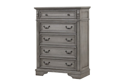 Galaxy Home Grace Traditional Chest Made With Wood Gray Solid Wood