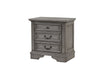 Galaxy Home Grace Traditional Nightstand Made With Wood Gray Solid Wood