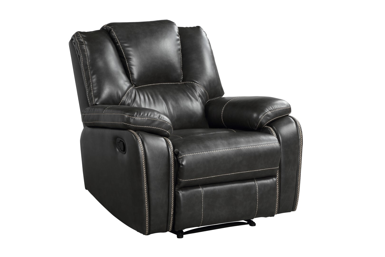 Galaxy Home Hong Kong Power Reclining Chair made with Faux Leather Brown Faux Leather