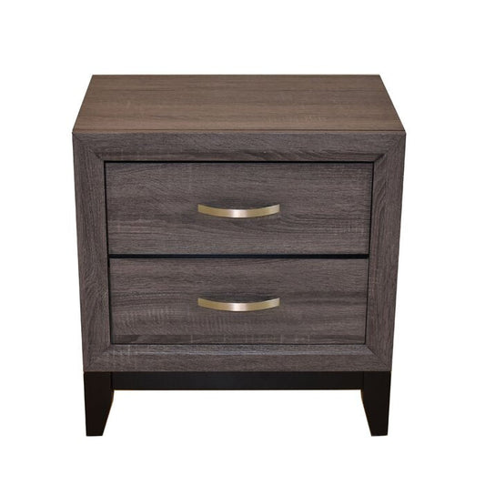 Galaxy Home Sierra Nightstand with Wood Gray Wood