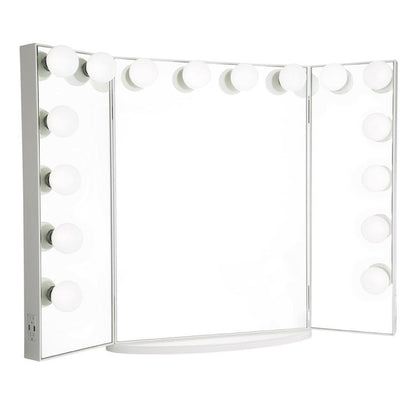 Hollywood Glow® Pro Trifold Vanity Mirror