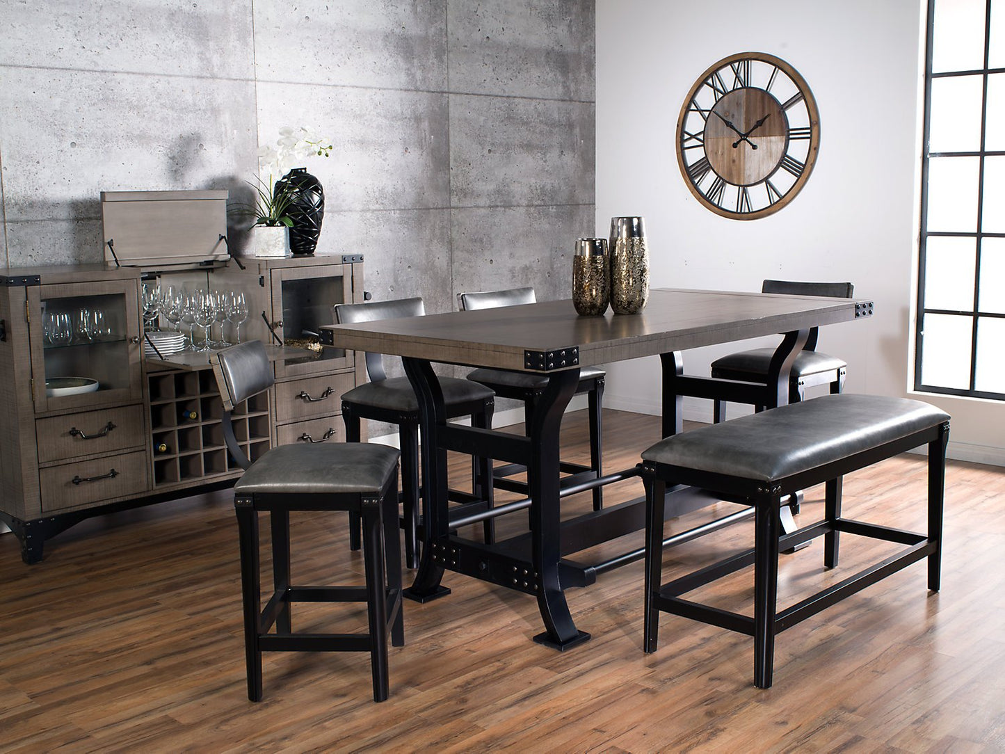 Greyson 6-Piece Counter-Height Dining Package