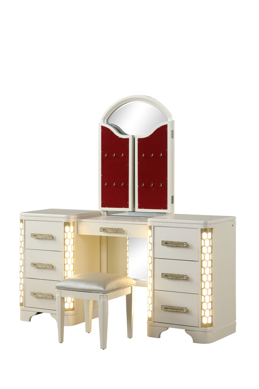 Jasmine Vanity with LED Light Made with Wood