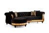 Julia Sectional Made with Velvet Fabric