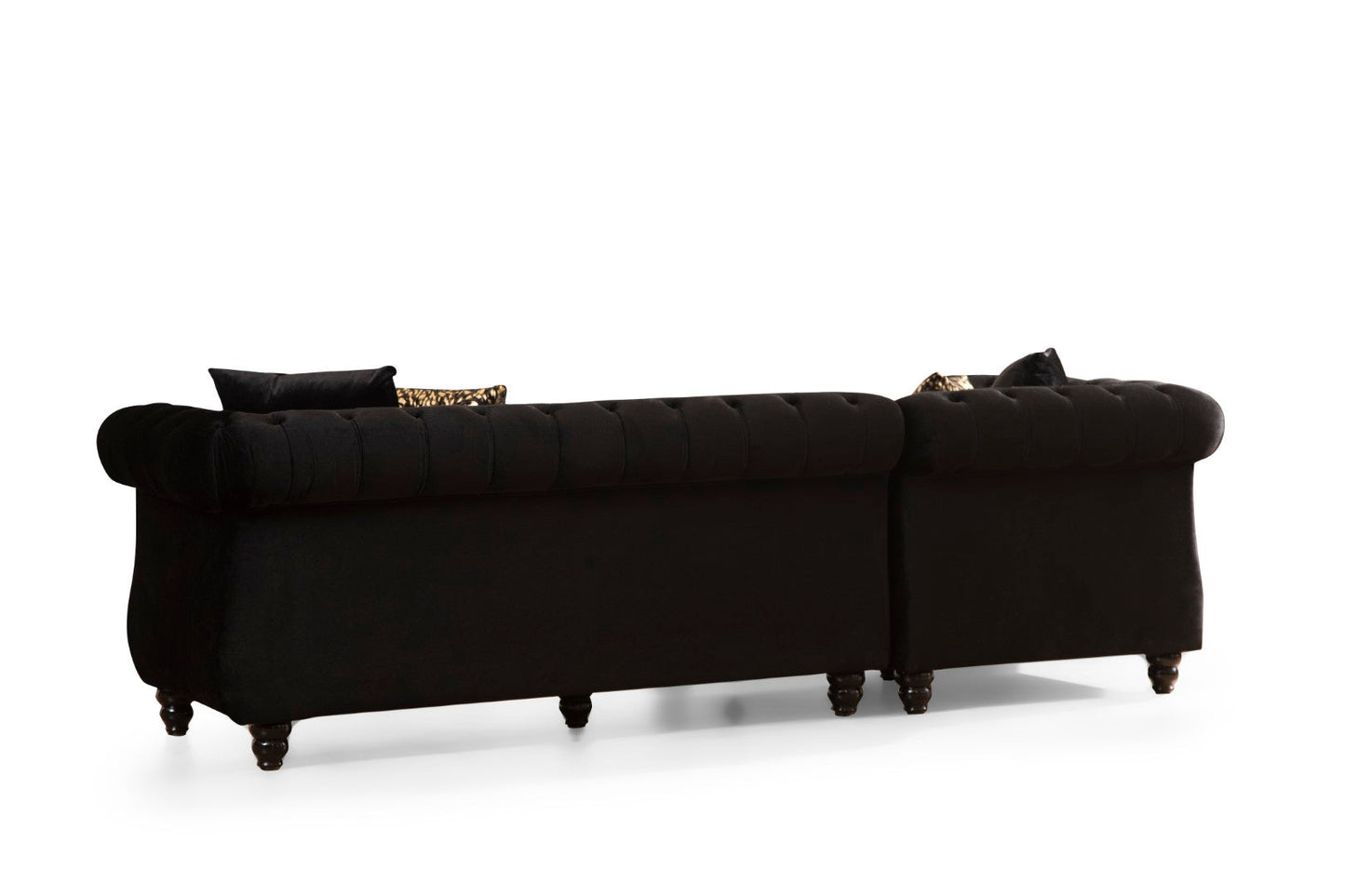 Julia Sectional Made with Velvet Fabric