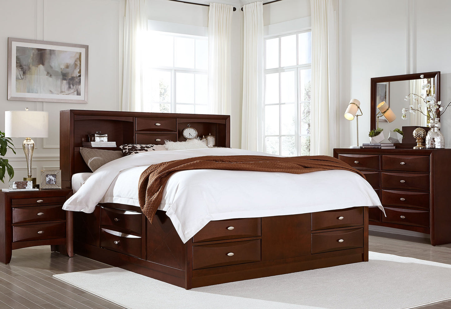 Linda Merlot Bed