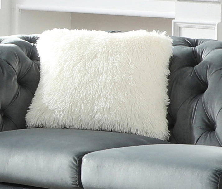 Moderno 2 Piece Tufted Living Room Set Finished with Velvet