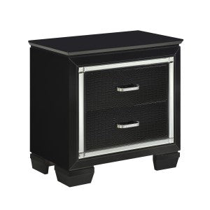 Atraer Black Nightstand