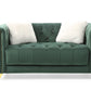 Russell Tufted Upholstery 3Pc Living Room Set Finished