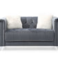 Russell Tufted Upholstery 3 Piece Living Room Set Finished