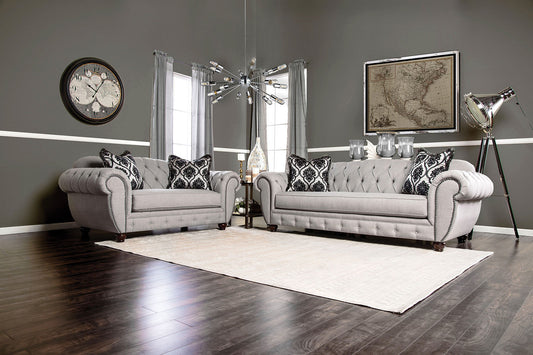 VIVIANA Gray Sofa + Love Seat