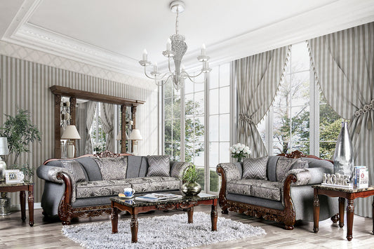 Newdale Gray Sofa + Love Seat