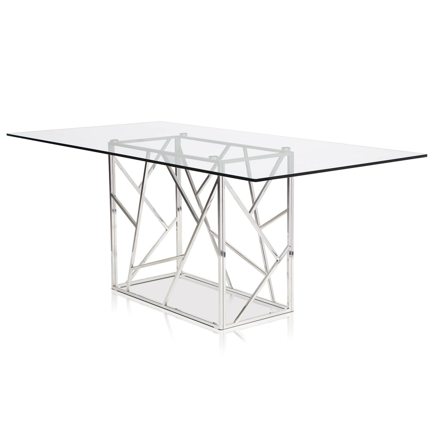 Tilisia Rectangular Glass Dining Table
