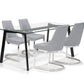 Norderhov 63" Glass Dining Table