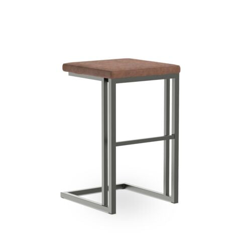 Nima Counter-Height Stool - Grey/Antique Brown