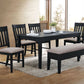 Dmitri 6-Piece Dining Set - Weathered Grey