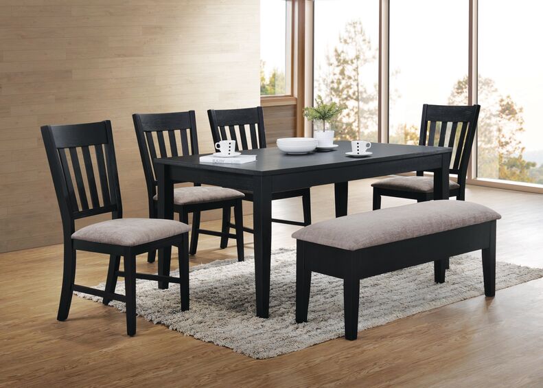 Dmitri 6-Piece Dining Set - Weathered Grey