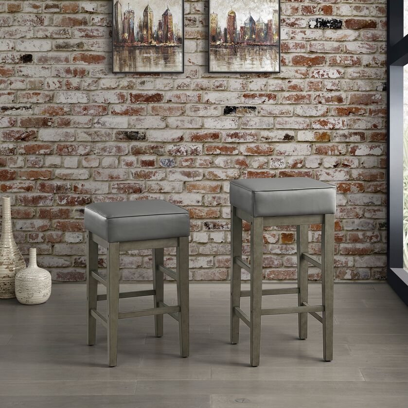 Clayton Counter-Height Stool - Grey