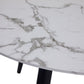 Sorlyn Faux Marble Dining Table - White/Black