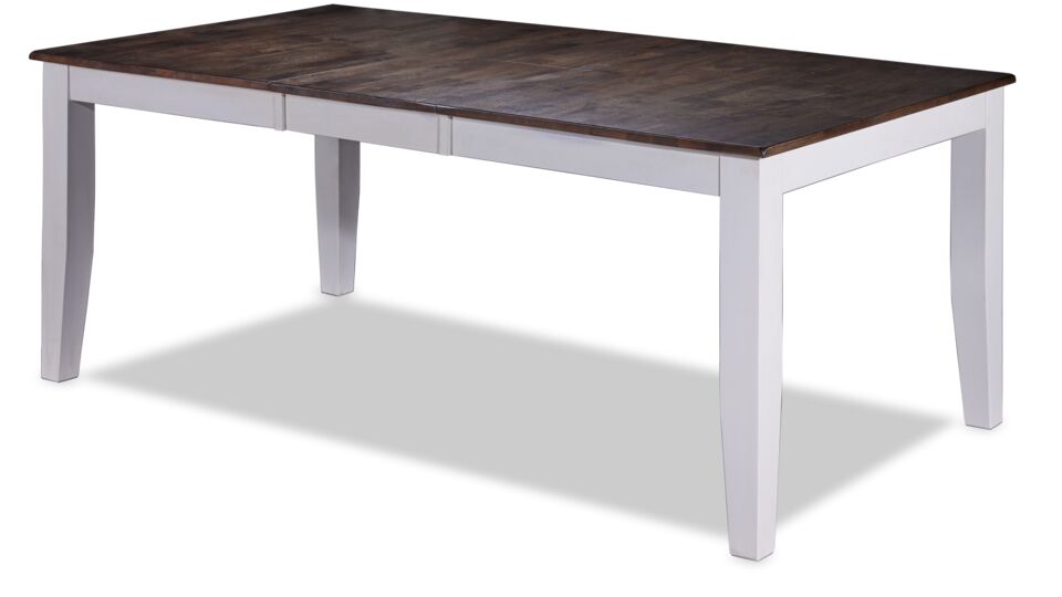 Breve Extension Dining Table - White/Grey