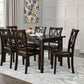 Gable 7-Piece Dinette Set - Dark Brown