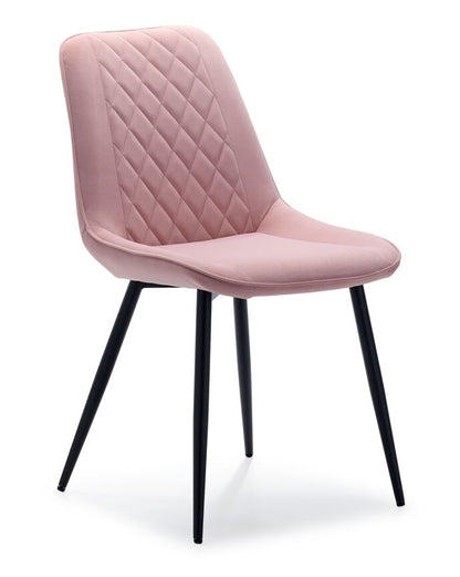 Sorlyn Velvet Side Chair - Rose