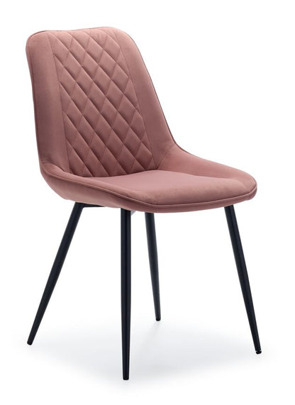 Sorlyn Velvet Side Chair - Coral