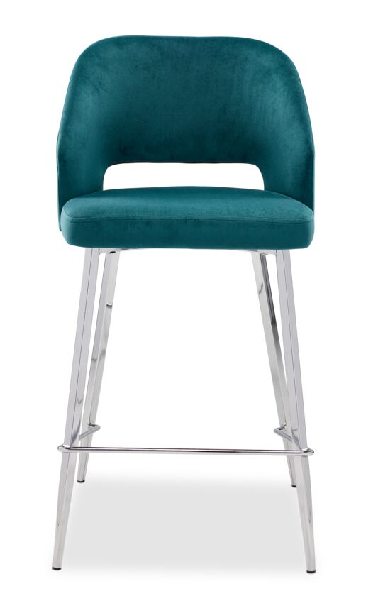 Veral Counter-Height Stool - Emerald
