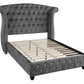 Sophia Upholstery Queen Size Bed Made with Wood