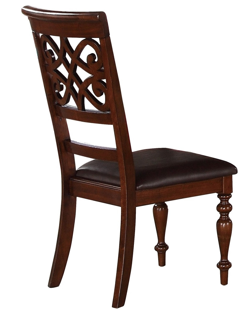 Homelegance Creswell Side Chair in Dark Cherry (Set of 2) image