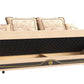 Americana Upholstered Convertible Sofabed with Storage Beige