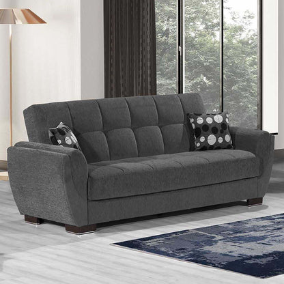 Armada Air Upholstered Convertible Sofabed with Storage Grey Chenille