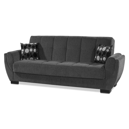Armada Air Upholstered Convertible Sofabed with Storage Grey Chenille
