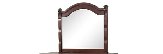 Galaxy Home Aspen Traditional Mirror made with Wood Cherry Solid Wood