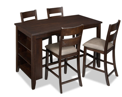 Lancer 5-Piece Counter-Height Dining Package