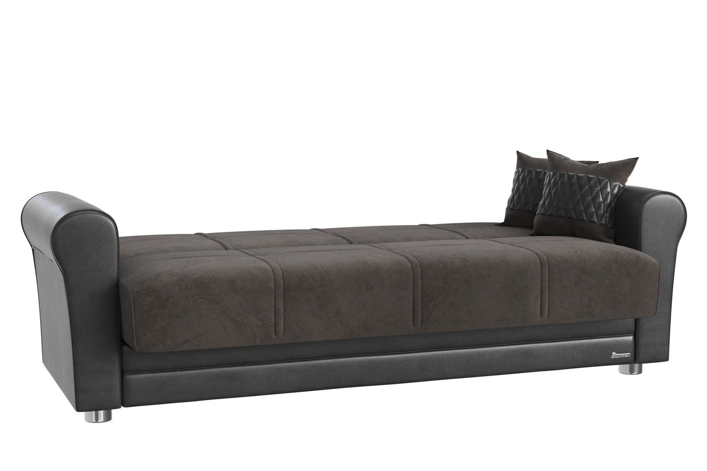 Avalon Upholstered Convertible Sofabed with Storage Grey