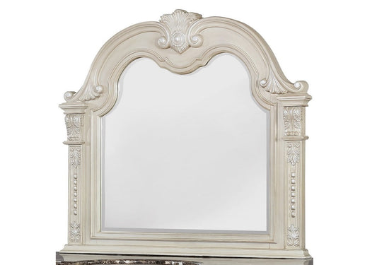 Crown Mark Stanley Mirror in Antique White image