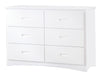 Homelegance Galen 6 Drawer Dresser in White B2053W-5 image