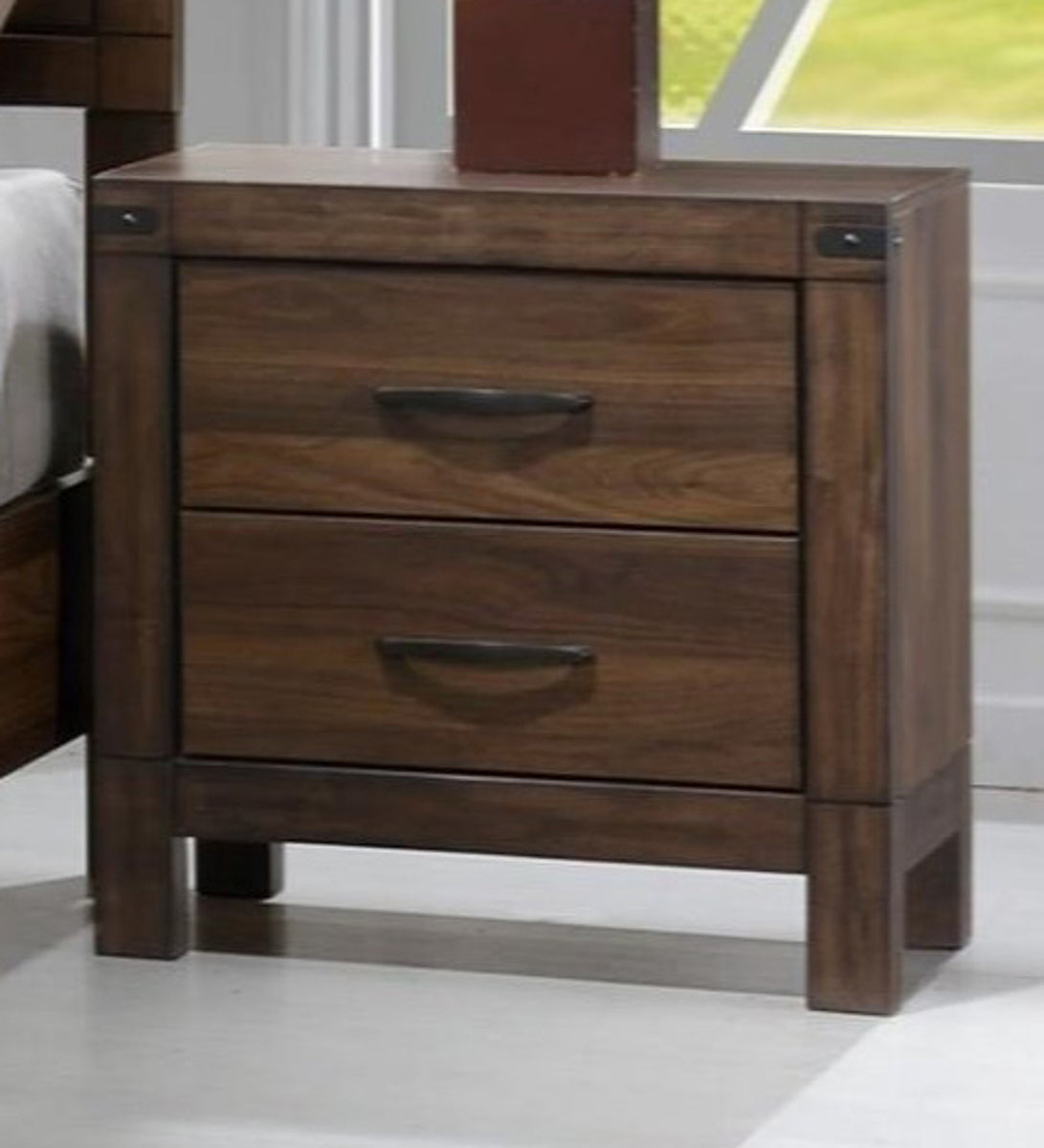 Crown Mark Furniture Belmont Nightstand in Brown image