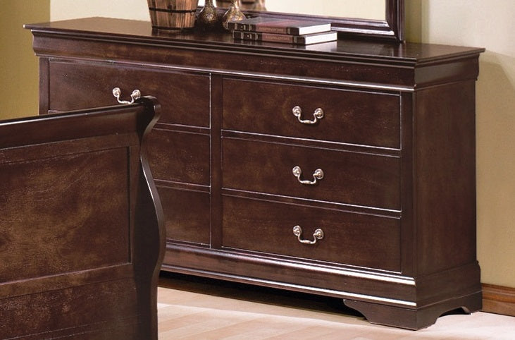 Crown Mark Furniture Louis Philip Dresser in Dark Cherry image