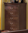 Crown Mark Furniture Louis Philip Drawer Chest in Dark Cherry image